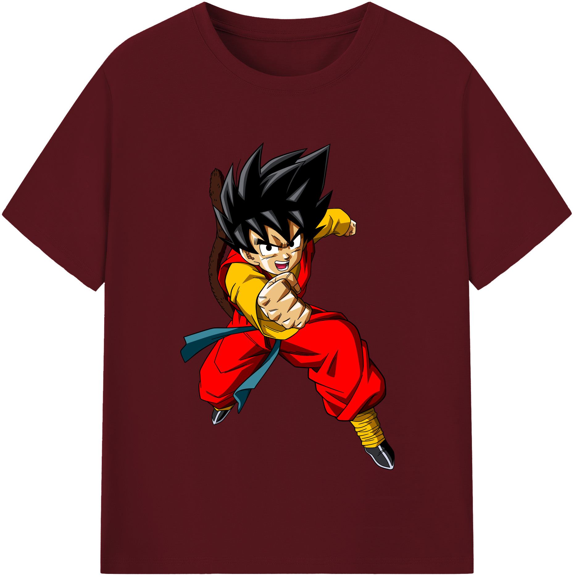 （画像用） ドラゴンボール 孫悟空（そん ごくう）Son Goku カカロット DRAGON BALL Kakarotto 綿100％半袖Tシャツ（フロントプリント）